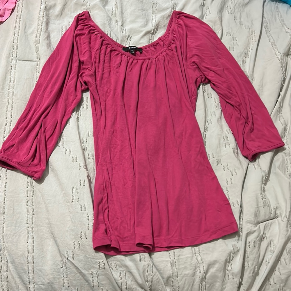 Express brand quarter sleeve top size small